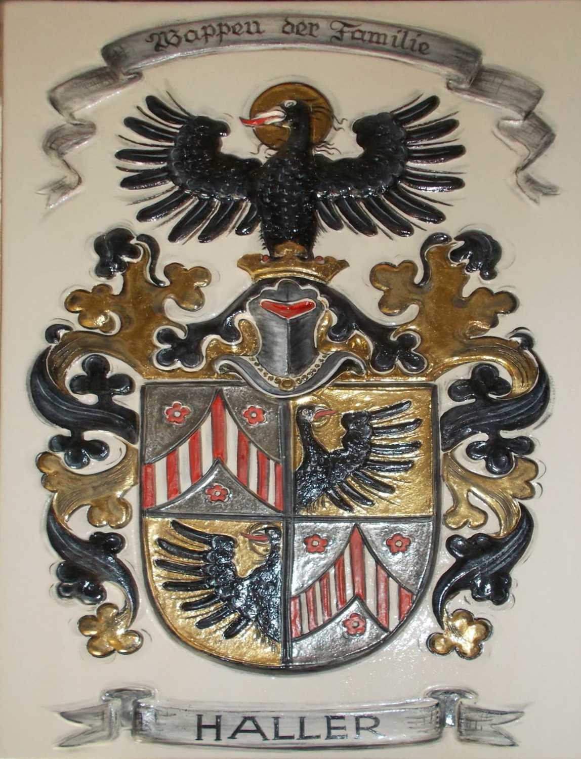 Kachelofe nbzw. Wappen in 94030 Passau mit Kacheln von Leutschacher