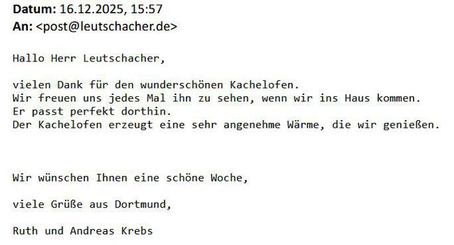 Referenz Kachelofen 44267 Dortmund f&uuml;r Kachelofen Leutschacher